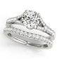 Split Shank Prong Set Engagement Ring