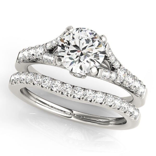 Split Shank Prong Set Engagement Ring