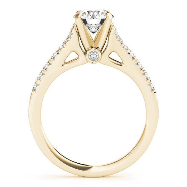 Split Shank Prong Set Engagement Ring