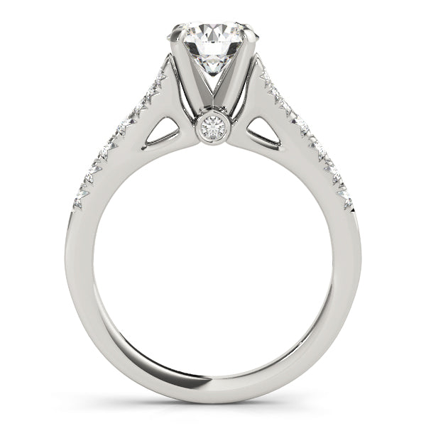 Split Shank Prong Set Engagement Ring
