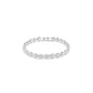 Swarovski Una Angelic Bracelet, Round cut, Small, White, Rhodium plated
