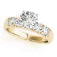 Single Row French Cut Engagement Rings