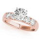 Single Row French Cut Engagement Rings