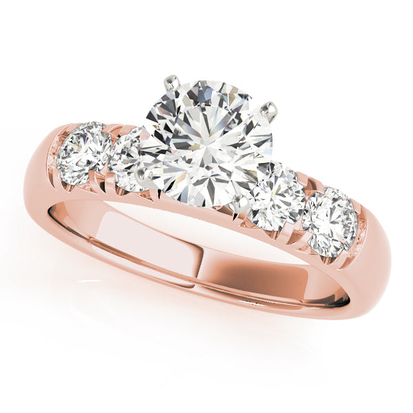 Single Row French Cut Engagement Rings