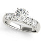 Single Row French Cut Engagement Rings