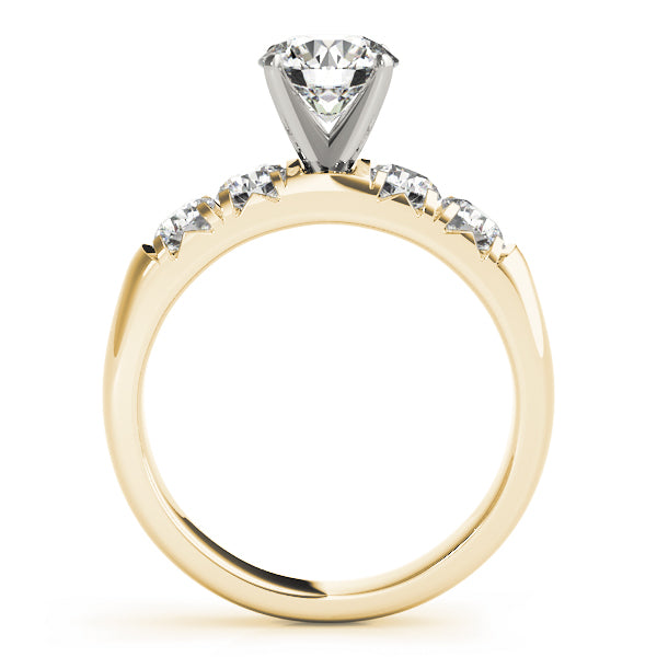 Single Row French Cut Engagement Rings