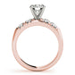 Single Row French Cut Engagement Rings