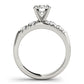 Single Row French Cut Engagement Rings