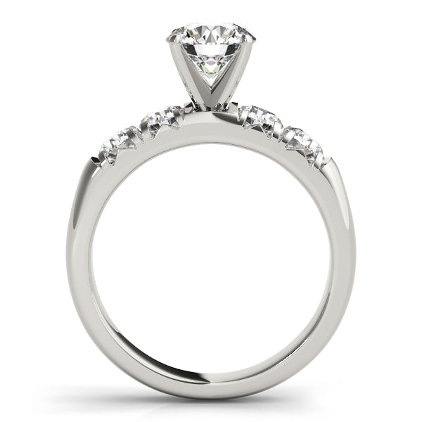 Single Row French Cut Engagement Rings