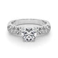 Single Row French Cut Engagement Ring