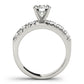 Single Row French Cut Engagement Ring