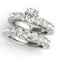 Single Row Prong Set Engagement Rings