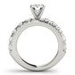 Single Row Prong Set Engagement Rings