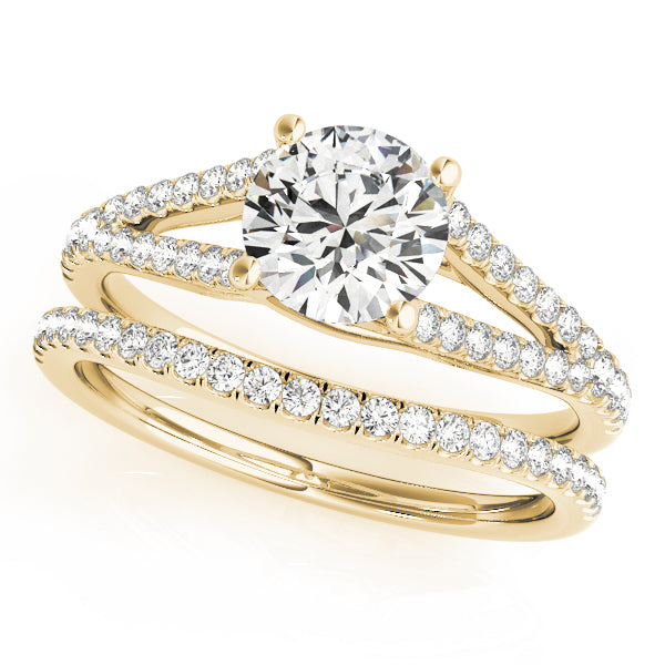 Split Shank Trellis Engagement Ring
