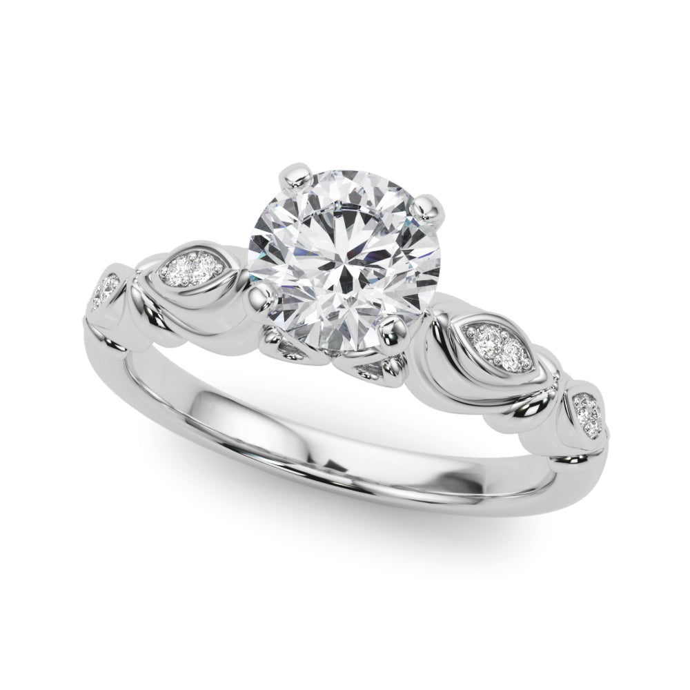 Antique Style Marquise Shape Engagement Ring