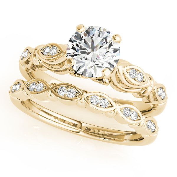 Antique Style Marquise Shape Engagement Ring