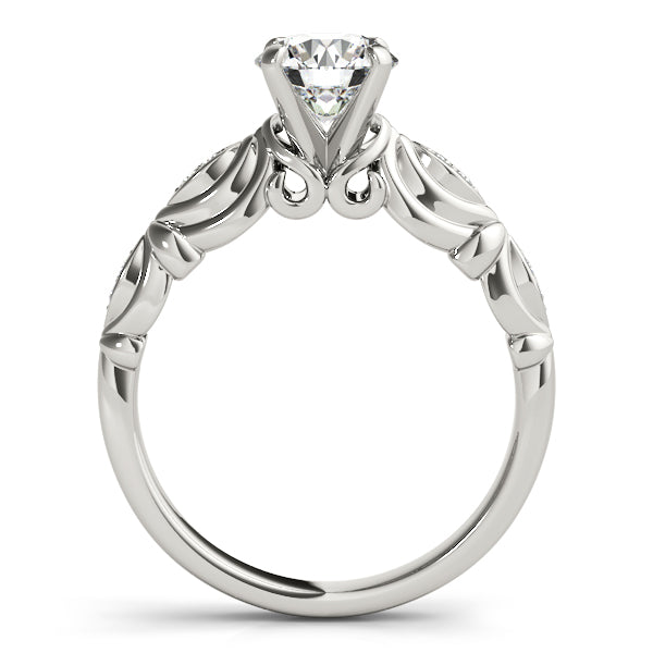 Antique Style Marquise Shape Engagement Ring