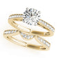 Single Row Graduating Milgrain Engagement Ring