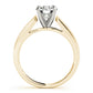 Single Row Graduating Milgrain Engagement Ring