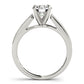 Single Row Graduating Milgrain Engagement Ring