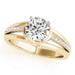 Single Row Prong Engagement Ring