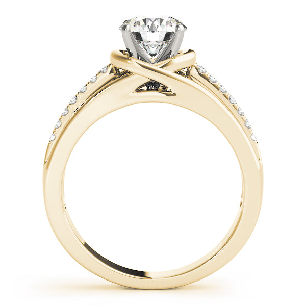 Single Row Prong Engagement Ring