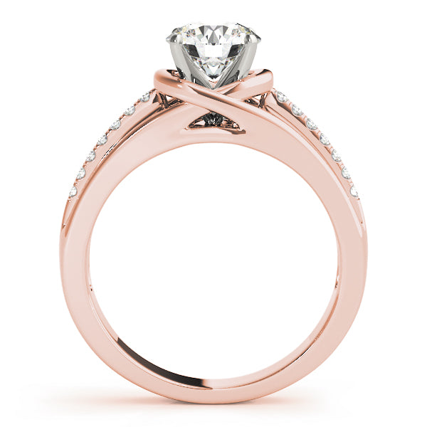 Single Row Prong Engagement Ring