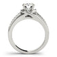 Single Row Prong Engagement Ring