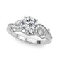 Vintage Inspired Swirling Engagement Ring