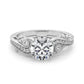 Vintage Inspired Swirling Engagement Ring