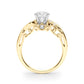 Vintage Inspired Swirling Engagement Ring
