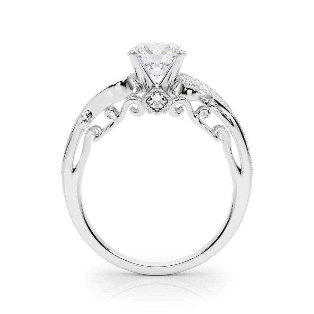 Vintage Inspired Swirling Engagement Ring