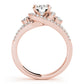 Bypass Halo Split Shank Engagement Ring