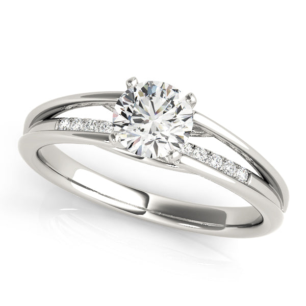 ENGAGEMENT RINGS SINGLE ROW PRONG