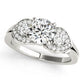 ENGAGEMENT RINGS 3 STONE ROUND