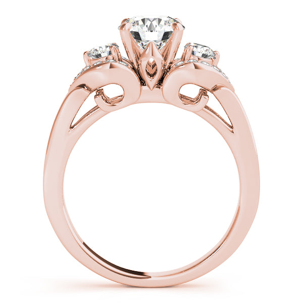 ENGAGEMENT RINGS 3 STONE ROUND