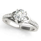Single Row Prong Engagement Ring