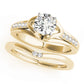 Single Row Prong Engagement Ring
