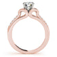 Single Row Prong Engagement Ring