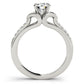 Single Row Prong Engagement Ring