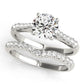 Single Row Cathedral Engagement Ring