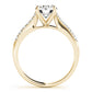 Single Row Cathedral Engagement Ring