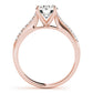 Single Row Cathedral Engagement Ring