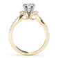 Single Row Prong Set Cluster Sides Engagement Rings