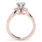 Single Row Prong Set Cluster Sides Engagement Rings
