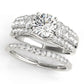 Multirow Pavé Engagement Rings