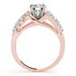 Multirow Pavé Engagement Rings