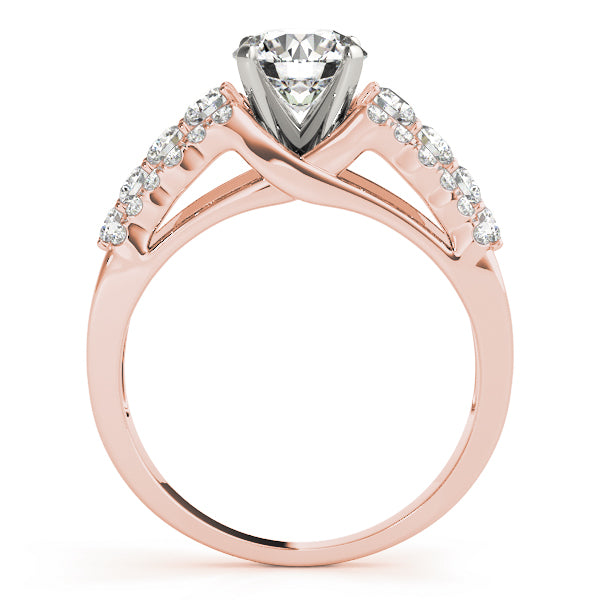Multirow Pavé Engagement Rings