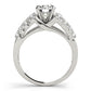 Multirow Pavé Engagement Rings