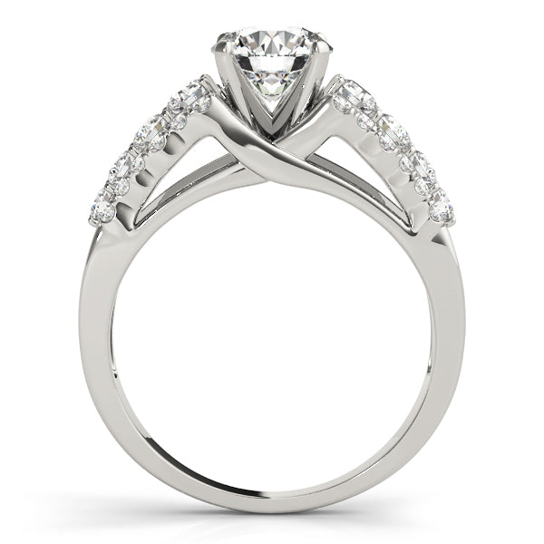 Multirow Pavé Engagement Rings